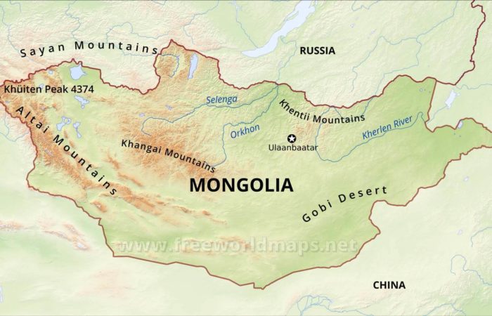 Map Mongolia