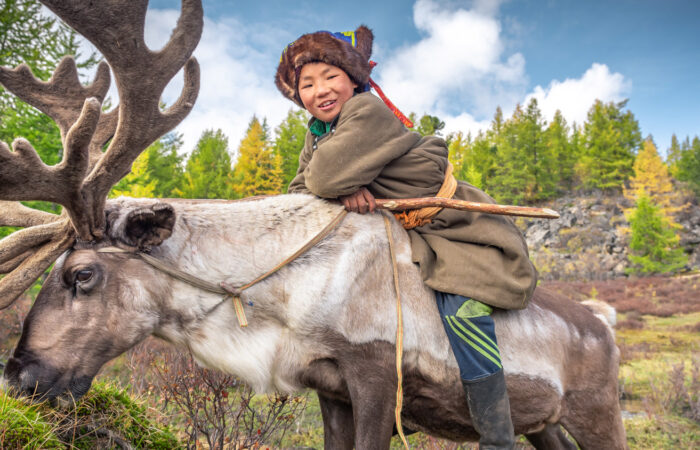 Reindeer Tsaatan Boy